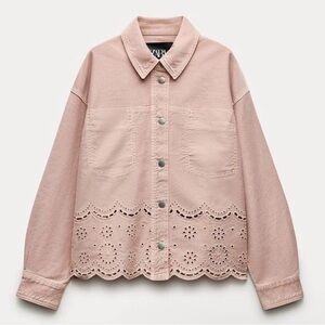 ZARA ZW COLLECTION EMBROIDERED OVERSHIRT